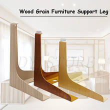 Patas de hierro de grano de madera para muebles, patas de repuesto para sofá, gabinete, sofá, soporte de TV, Hardware de Metal pesado con tornillo, 4 Uds. 2024 - compra barato