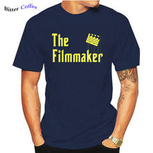 Camiseta engraçada do editor de filme, camiseta masculina com gola redonda, manga curta, diretor de filme estampado, camiseta de algodão masculina preta 2024 - compre barato