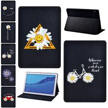 Tablet Case for Huawei MediaPad T3 8.0/T3 10 9.6 Inch/T5 10 10.1 Inch Anti-fall daisy Print Pattern Series Protective Cover 2024 - buy cheap