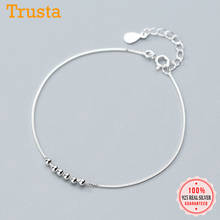 Trustdavis Minimalist Geometric 925 Sterling Silver Fashion Mini Bead Bracelet For Charm Women Party Fine Jewelry Gift DS1091 2024 - buy cheap