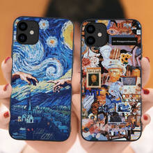 Van gogh starry night art Phone Case for iPhone 12 Pro Max SE 2020 6 6s 7 8 Plus X XS Max XR 11Pro Max Sunflower Silicone Cover 2024 - buy cheap