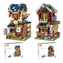 LOZ Blocks Ancient Building Bricks Toy Chinese Style Shop drugstore Small Store Toys For Children juguetes Kits Gifts 1733-1734 2024 - buy cheap
