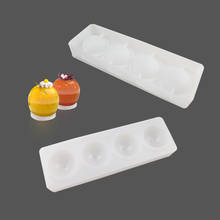 SHENHONG Silicone 3D Ball Spherical Mould Cake Mold Jelly Pudding Moule Baking Tools DIY Design Cookie Muffin 2024 - buy cheap