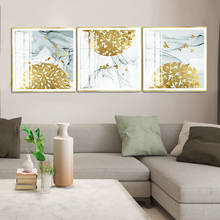 Modern Nordic Abstract Gold Birds Fish Butterfly Wall Art Canvas Painting Poster Picture Print For Office Living Room Home Decor 2024 - buy cheap