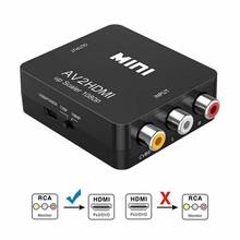 Hot Sale Hdmi To Rca Av Cvbs Adapter Hd 1080p Mini Hdmi2av Video Converter Box For Ps3 Vcr Dvd Palmtsc Pc Video Audio Converter 2024 - buy cheap