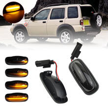 Dinâmico sequencial turn signal luz led lado marcador lâmpada para land rover discovery 2 1999-2004 defender freelander 1 2002-2005 2024 - compre barato