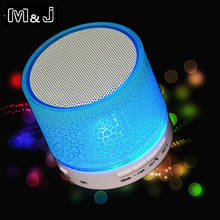 M & J-minialtavoces LED A9, inalámbricos, con Bluetooth, sonido estéreo ligero, TF, USB, FM, para teléfono con micrófono 2024 - compra barato