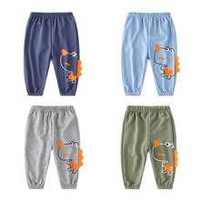 Spring Summer Kids Pant Boys Little Dinosaur Cartoon Design Leisure Waist Trousers Loose And Comfortable Children's Harem Pants 2024 - buy cheap