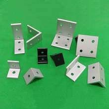 2020 3030 4040 4545 Aluminum Extrusion Profile Aluminum Alloy 2 Hole 90 degreee Inside Corner Bracket 2024 - buy cheap