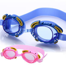 Lente clara crianças óculos de natação para crianças anti nevoeiro óculos de natação meninas meninos nadar óculos ajustável azul rosa 2024 - compre barato
