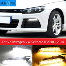 1 conjunto 12v abs para volkswagen vw scirocco r 2010 - 2014 condução led drl luz de circulação diurna luz do dia 12v nevoeiro lâmpada 2024 - compre barato