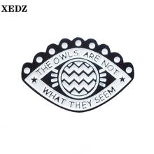 XEDZ body parts custom retro eyes enamel pins evil letters dark eyes not them see stars wave badge backpack lapel brooch gift 2024 - buy cheap