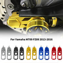 Ajustador de corrente de alumínio para motocicleta, tensor com carretel para yamaha mt fz 09 mt09 fz09 tracer 2013 15-2016 xsr900 2024 - compre barato