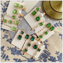 H:HYDE Elegant Pearl Hair Pins Women Green Hair Clips Barrettes Headwear Hairpins Headbands Hair Ornaments Accessories Gift 2024 - buy cheap