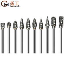 1/8 Tungsten Carbide 3x6mm Drill Bits Rotary Burrs Metal Diamond Grinding Woodworking Milling Cutters For Drill Bits 2024 - buy cheap