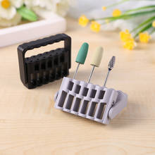 12 Holes Nail Grinding Stone Head Display Base Nail Drill Bit Holder Stand Display Container Manicure Accessories 2024 - buy cheap