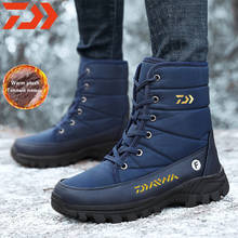 DAIWA Men Boots 2021 Winter Shoes Outdoor Fishing Snow Boots Waterproof Non-slip Thick Fur Winter Boot For Camping Size 36-46 2024 - buy cheap