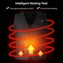 Winter Warm Vest Electric USB Heated Vest Men Women Heating Coat Jacket for Motorcycle Travelling Skiing Hiking Camping 2024 - buy cheap