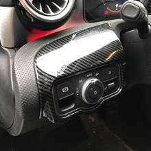 Наклейка на панель управления светильник для Mercedes Benz A CLA Class W177 C118 A180 A200 A220 CLA200, аксессуары для стайлинга автомобиля 2024 - купить недорого