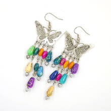 LosoDo Earrings fashion jewelry bohemian Ethnic vintage for women handmade jewelry butterfly Earrings jewelry for female 2024 - buy cheap