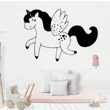 Free Shipping Unicorn Horse Vinyl Wallpaper Roll Furniture Decorative For Living Room Bedroom Decor Wall Decoration 2024 - buy cheap