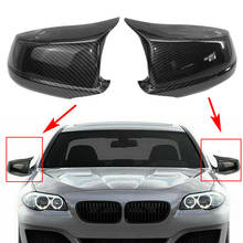 Cubierta de espejo retrovisor lateral de coche, embellecedor de espejos retrovisores para BMW serie 5, F10, 2010, 2011, 2012, 2013 y Serie M, M5, F10, aspecto de fibra de carbono 2011 2024 - compra barato