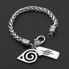 2022 New Japanese Anime Cosplay Akatsuki Organization Sign Metal Unisex Punk Pendant Trendy For Women Men Bracelets 2024 - buy cheap