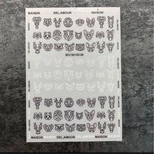 Estilo japonês nova chegada adesivos de unhas animais marca de água traceless decalques de unhas adesivo arte do prego mão decoração gril presentes 2024 - compre barato