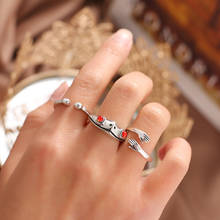 Pening 3 Pçs/set Abraço Doce Sapo Anéis Set Moda Animais Anéis para As Mulheres Homens Figura Presente Da Jóia Do Anel 2024 - compre barato