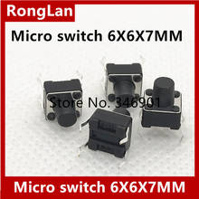 [SA]Electronic switch touch button micro switch 6X6X7 reset Micro Switch---200pcs/lot 2024 - buy cheap