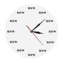 Agora, relógio motivacional do tempo, agora, relógio de parede, presente de atendimento, o poder do agora, seu lembrete diário para viver agora 2024 - compre barato