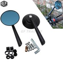 Motorcycle CNC Aluminum Rearview Side Mirrors Universal Round Handlebar Blue Glass Mirror for KTM Kawasaki Racing Accessories 2024 - buy cheap