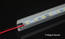 Free shipping 10pcs SMD5730 led bar lights 12 volt led lights 36LEDs/0.5M With V-shaped Aluminum channel 2024 - buy cheap
