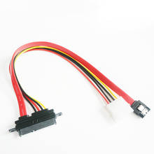 SATA III 6 Гбит/с комбинированным кабелем Molex 4-pin LP4/SATA 22-pin (7 + 15) для передачи данных и питания, комбинированным кабелем sata для передачи данных и питания 2024 - купить недорого