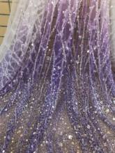 New Coming JIANXI.C-686820 french net Fabric African French Tulle Lace Fabric best Quality Beaded Bridal Lace Fabric 2024 - buy cheap