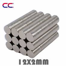 50/100/200Pcs 12x2 mm Neodymium Magnet Strong Round Magnet N35 12*2 mm Search Magnet Rare Earth Magnets For Crafts Gallium Metal 2024 - buy cheap