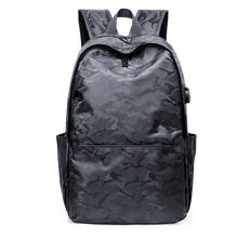 Mochila de camuflaje para hombre, morral de viaje de moda Plecak coreano, mochila informal de camuflaje para estudiantes 2024 - compra barato