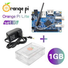 Orange Pi Lite 1GB + fuente de alimentación + funda blanca, utiliza AllWinner H3 SoC, funciona con Android 4,4, Ubuntu, imagen de Linux 2024 - compra barato