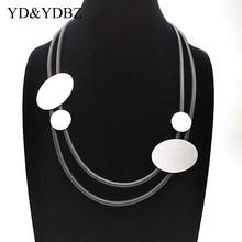 YD&YDBZ 2020 Collar Chains Women Pendant Necklaces New Designer Necklace Jewelry Handmade Rubber Soft Chokers High Quality Chain 2024 - buy cheap