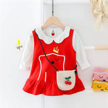 2020 Spring Baby Girls Clothing Sets Lace T Shirt Cartoon Dress Toddler Infant Clothes Female Child Vacation Costume 2024 - buy cheap