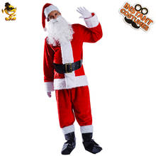 Natal cosplay adulto homem papai noel traje decoração roupas de natal festa fantasia vestir-se para o sexo masculino 2024 - compre barato