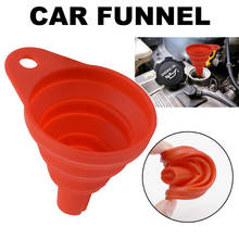 Collapsible Silicone Car Auto Engine Funnel Gasoline Oil Fuel Petrol Diesel Liquid Washer Fluid Change Fill Transfer Universal 2024 - buy cheap