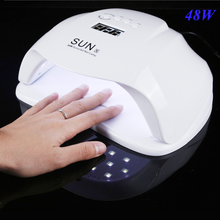 SUN X High Power Nail Dryer Fast Curing Speed Gel Light 48W Nail Lamp LED UV Lamps With Auto Smart Sensor 2024 - buy cheap