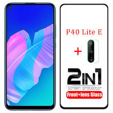 case for huawei p40 lite e cover screen protector tempered glass camera lens film on p40lite p 40 light e protective phone coque 2024 - buy cheap