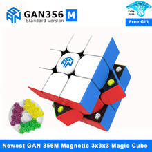 Cubo mágico magnético GAN356 M, 3x3x3, Cubo de velocidad GAN 356, rompecabezas profesional Gan, juguetes educativos 2024 - compra barato