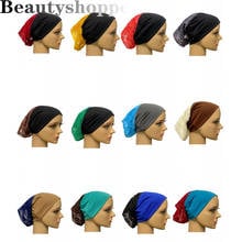 Gorro de quimio con volantes musulmanes para mujer, bufanda de encaje, turbante, estampado, novedad 2024 - compra barato