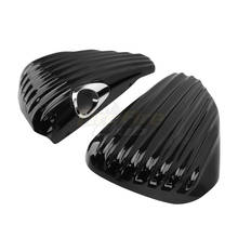 Preto motocicleta tanque de gás tampa da bateria carenagem guarda lado esquerdo & direito para harley sportster 48 72 xl1200 xl883 2014-2020 2024 - compre barato