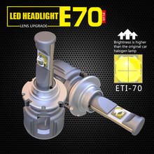 Faro LED para coche, 120W, 12000lm, E70, 12V, H1, H3, H4, H7, H8, H9, H11, 9005, 9006, HB3, HB4, 9012, HIR2, color blanco frío, 6000k, 1 Juego 2024 - compra barato