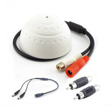 Micrófono de captación CCTV, Cable divisor de alimentación de 1 a 2 vías, conector RCA macho a macho, monitoreo para cámara CCTV 2024 - compra barato