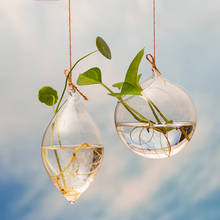 Eroupen Hanging Hydroponic Transparent Glass Vase Cone Vase Nordic Flower Vase Indoor Gardening Home Decoration Bottle 2024 - buy cheap
